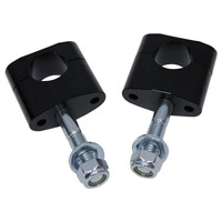 WHITES HANDLEBAR MOUNT 1-1/8 TAPER FLAT - BLACK