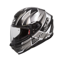 KABUTO AEROBLADE 5 HURRICANE BLACK/SILVER/WHITE