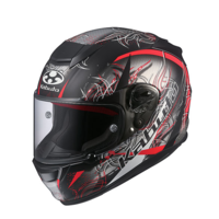 KABUTO RT33 WIND MATT BLK/RED