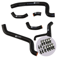 EAZI-GRIP SILICONE HOSE AND CLIP KIT - DUCATI 1098  BLACK