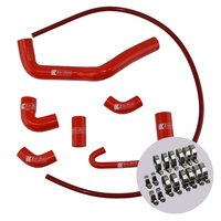 EAZI-GRIP SILICONE HOSE AND CLIP KIT - DUCATI PANIGALE V4  RED