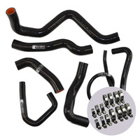 EAZI-GRIP SILICONE HOSE AND CLIP KIT - KAWASAKI ZX-6R 2009 - 2019  BLACK