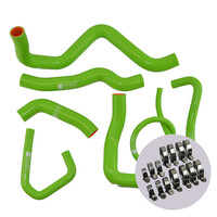 EAZI-GRIP SILICONE HOSE AND CLIP KIT - KAWASAKI ZX-6R 2009 - 2019  GREEN
