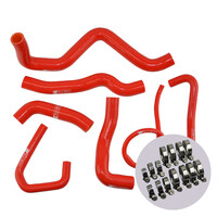 EAZI-GRIP SILICONE HOSE AND CLIP KIT - KAWASAKI ZX-6R 2009 - 2019  RED