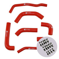 EAZI-GRIP SILICONE HOSE AND CLIP KIT - KAWASAKI ZX-10R 2016 - 2019  RED