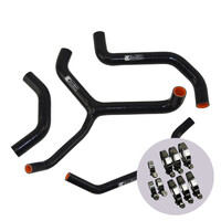 EAZI-GRIP SILICONE HOSE AND CLIP KIT (RACE) - KAWASAKI ZX-10R 2016 - 2019  BLACK