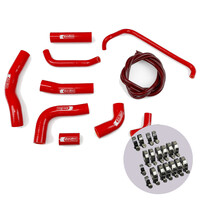EAZI-GRIP SILICONE HOSE AND CLIP KIT - YAMAHA YZF-R6  RED