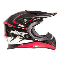 RXT 707 EDGE MX HELMET BLACK RED
