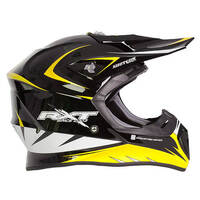 RXT 707 EDGE MX HELMET BLACK YELLOW