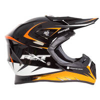 RXT 707 EDGE MX HELMET BLACK ORANGE