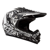 RACER III KIDS MOTO X BLACK/WHITE