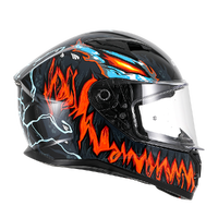 RXT STREET 2 REVENGE HELMET GLOSS BLACK RED