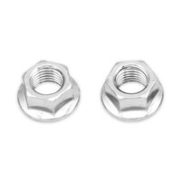 WHITES FLANGE NUT - 10 x 1.25MM (50 PACK)