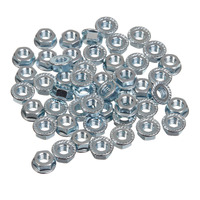 WHITES FLANGE NUT - 6 x 1.0MM (50 PACK)