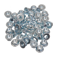 WHITES FLANGE NUT - 8 x 1.25MM (50 PACK)