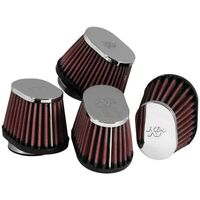 K&N AIR FILTER - UNIVERSAL CLAMP-ON AIR FILTER - INC 4 FILTER
