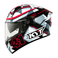 KYT NF-R HELMET ESPARGARO FUXIA w/PINLOCK 