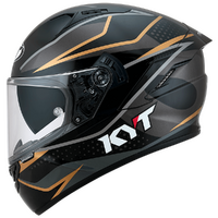 KYT NF-R DAVO REPLICA HELMET BLACK GREY GOLD