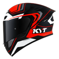 KYT TT-COURSE OVERTECH HELMET BLACK ORANGE