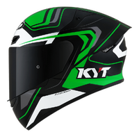 KYT TT-COURSE OVERTECH HELMET BLACK GREEN