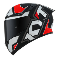 KYT TT-COURSE ELECTRON HELMET MATT GREY RED
