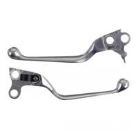 WHITES LEVER SET PAIR WIDE BLADE - HARLEY DAVIDSON CHROME '96-