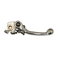 WHITES FOLDING BRAKE LEVER SILVER - HONDA CR/CRF