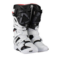 LEATT BOOT 5.5 FLEXLOCK WHITE BLACK