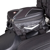 MOTODRY PLATINUM SEAT-REAR BAG BLACK 27L EXPANDABLE