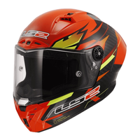 LS2 FF805 THUNDER GP AERO HELMET FIRE RED BLACK
