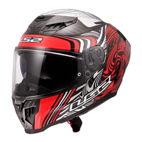 LS2 FF807 DRAGON ENTHUM BLACK RED