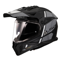 LS2 MX702 PIONEER II HILL - MATTE BLACK WHITE 06