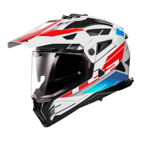 LS2 MX702 PIONEER II NAMIB WHITE RED BLUE 06