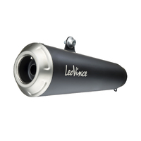 LEO VINCE SLIP-ON STAINLESS GP ONE MUFFLER SVART / VIT 401 '18-19 (not with Husq peg removal kit)