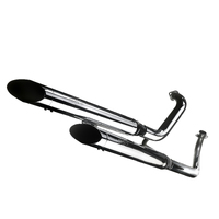 LEO VINCE SLIP-ON CHROME K02 MUFFLER XVS 1100 DRAG STAR '99-03