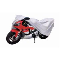 MOTORCYCLE SPECIALTIES BIKE COVER SILVER - SMALL