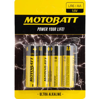 MOTOBATT AA (LR6) 1.5V ALKALINE BATTERY 4-PACK