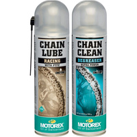 MOTOREX CHAIN CARE KIT-RACING LUBE AND CLEANER