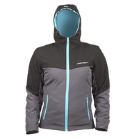 MOTODRY LADY HOODIE KEVLAR JACKET BLK/GRY/TEAL