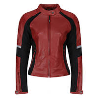 MOTOGIRL FIONA LEATHER JACKET RED