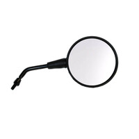 WHITES MIRROR 8MM PAIR - UNIVERSAL BLACK ROUND