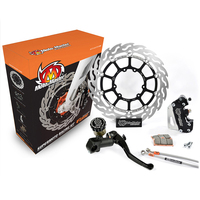 MOTO MASTER 320MM SUPERMOTO FRONT FLAME BRAKE KIT - YAMAHA WR450 '03-18 (WITH HEADLIGHT)