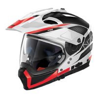 NOLAN N70-2 X ADVENTURE EARTHQUAKE WHITE RED BLACK 49