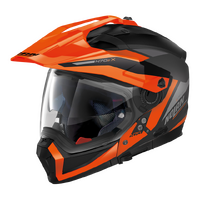 NOLAN N70-2 X ADVENTURE STUNNER FLAT BLACK ORANGE GREY 52