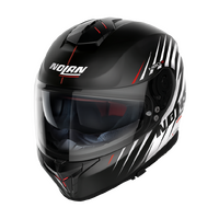 NOLAN N80-8 FULL FACE KOSMOS FLAT BLACK WHITE RED 64