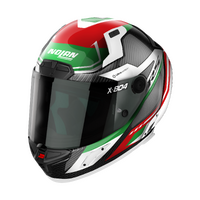 NOLAN X-804 RS FULL FACE MAVEN CARBON RED WHITE GREEN 17