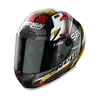NOLAN X-804 RS FULL FACE WORLD SBK CARBON GOLD WHITE RED 23