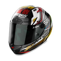 NOLAN X-804 RS FULL FACE WORLD SBK CARBON GOLD WHITE RED 23
