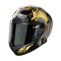 NOLAN X-804 RS FULL FACE CHECA WORLD CARBON GOLD 25