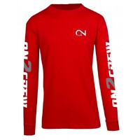 ON2CREW STATIK LONG SLEEVE TEE RED